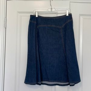 Jones New York | Below the Knee Swing / A-line Denim Skirt | Sz. 10